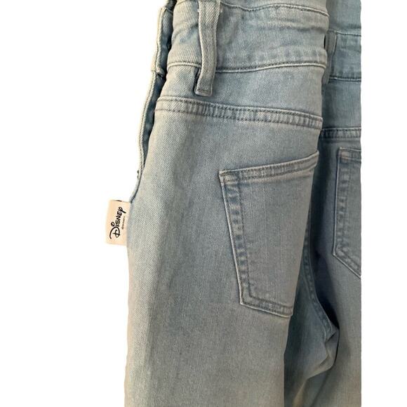 Disney Women's Jeans Mickey Mouse 28 Overalls Blue Long Bibs XS NWT - Picture 10 of 15